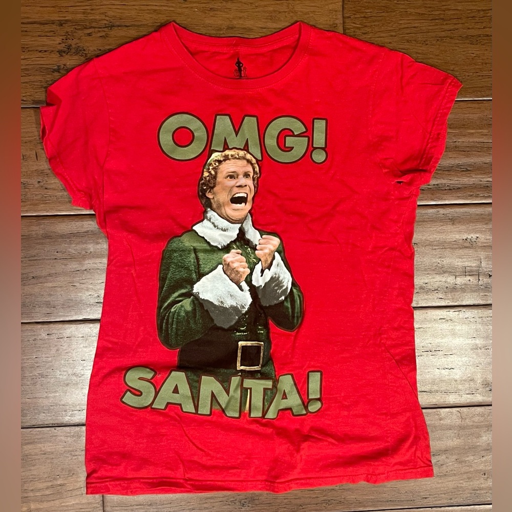 🎄Buddy the Elf “OMG! SANTA!” T-Shirt🎅🏻